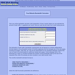 Free Website Bandwidth Calculator