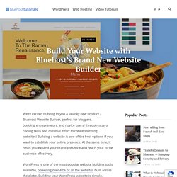 Bluehost’s Brand New Website Builder