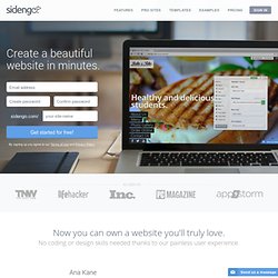 Website Builder - Create a website in minutes - Sidengo