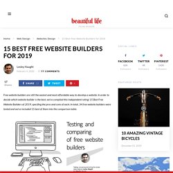 15 Best Free Website Builders