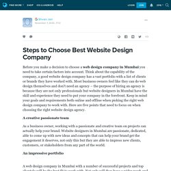 Steps to Choose Best Website Design Company