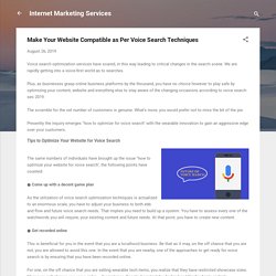 Make Your Website Compatible as Per Voice Search Techniques