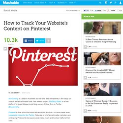 Track sharing on Pinterest