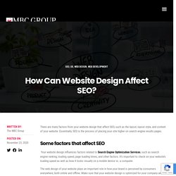 How Can Website Design Affect SEO? - The MBC Group