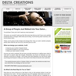 Beauty Spa Web Site Redesign