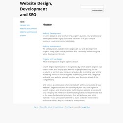 Website Design, Development and SEO