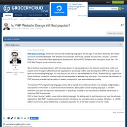 s PHP Website Design still that popular?