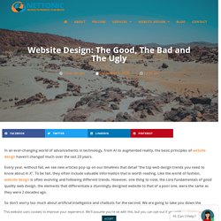 Website Design: The Good, The Bad and The Ugly- NetTonic