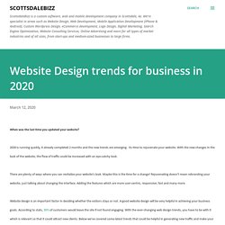 Website Design trends for business in 2020