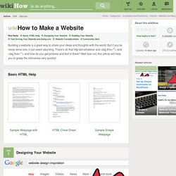 How to Make a Website (with Example HTML)