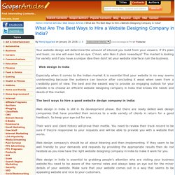 Top Ways for hiring a website designing company