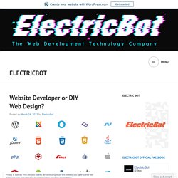 Website Developer or DIY Web Design? – ElectricBot