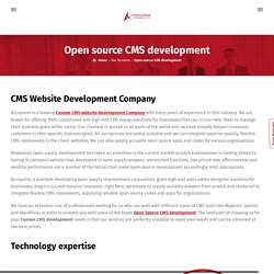 Custom CMS website Development Company, Open Source CMS Development- Accupoint