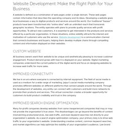 Website Development: Make the Right Path for Your Business - Alam Spy