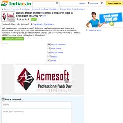Website Design and Development Company in India