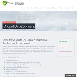 Drupal Website Design & Development Company India - Services
