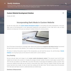 Custom Website Development Solution