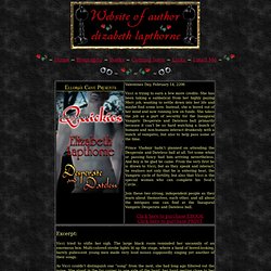 Website of author Elizabeth Lapthorne