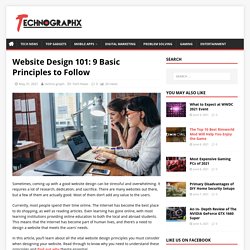 Website Design 101: Essential Things to Consider