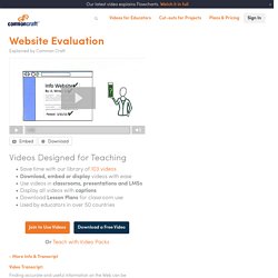 Website Evaluation Explained by Common Craft