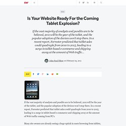 Is Your Website Ready For the Coming Tablet Explosion?