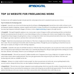 Top 10 website for freelancing work - Amsdigital
