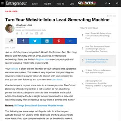 Turn Your Website Into a Lead-Generating Machine