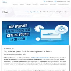 Top Website Speed Tools To Be Found In Search