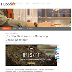 16 of the Best Website Homepage Design Examples