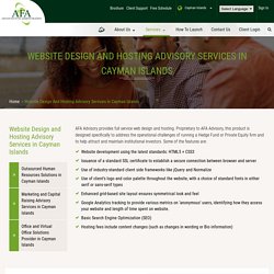 Website Design and Website Hosting services in the Cayman Islands