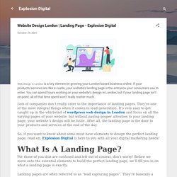 Landing Page - Explosion Digital