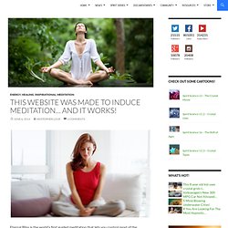 This Website Was Made to Induce Meditation… and It Works!