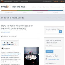 How to Verify Your Website on Pinterest [New Feature]