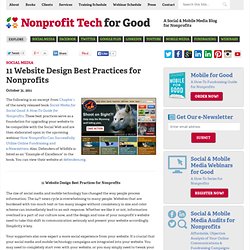 11 Website Design Best Practices for Nonprofits