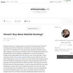 Should I Buy Alexa Website Ranking?