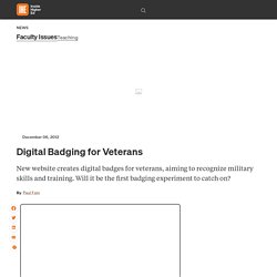 Website recognizes military skills with digital badges