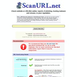 Website/URL/Link Scanner Safety Check for Phishing, Malware, Viruses [results: 9down.com] - ScanURL.net