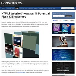 HTML5 Showcase: 48 Potential Flash-Killing Demos