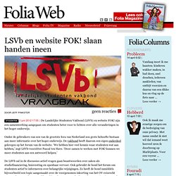 LSVb en website FOK! slaan handen ineen