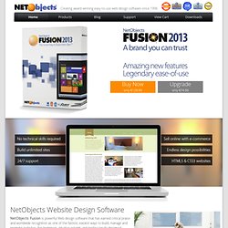 Website Design Software: NetObjects Fusion XII