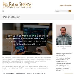 Website Design Palm Springs ca