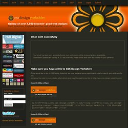 CSS Design Yorkshire - Sumbit a website