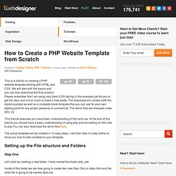 How to Create a PHP Website Template from Scratch