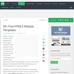 50+ Free HTML5 Website Templates