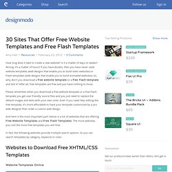 30 Sites That Offer Free Website Templates and Free Flash Templates
