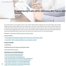 Grow Website Traffic With 10 Proven SEO Tips In 2021 - eGoodMedia