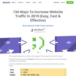 123 Ways to Get More Website Traffic: A Sumo-Sized Guide