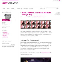 How To Make Your Next Website Design Pop: Web Design Tutorial