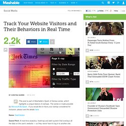 Track Your Website Visitors and Their Behaviors in Real-time