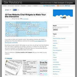 10 Free Website Chat Widgets to Make Your Site Interactive